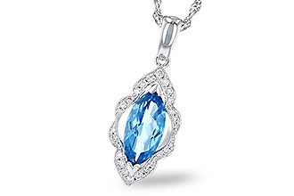 A309-15893: NECK 1.26 BLUE TOPAZ 1.37 TGW