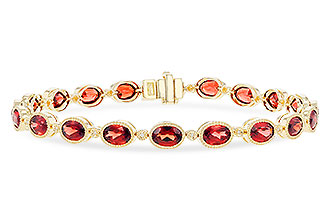 A310-02239: BRACELET 9.22 TW GARNET 9.26 TGW