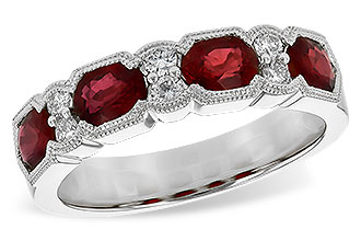 B226-38611: LDS WED RG 1.66 RUBY 1.84 TGW (5x4MM RUBY)
