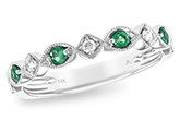 C220-98629: LDS WED RG .15 EMERALD .21 TGW