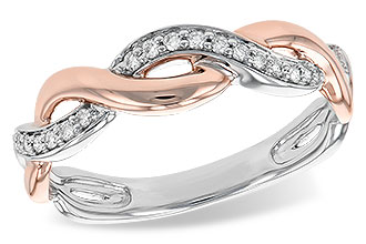 C221-84920: LDS DIA WED RG .10 TW (ROSE & WG)