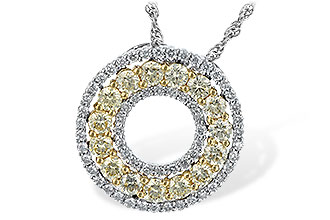C225-47666: NECK 1.08 YELLOW DIAS 1.55 TW
