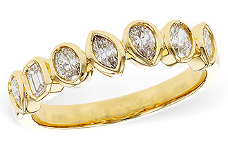 D310-97720: LDS DIA WED RG .62 TW FANCY CUT DIAS