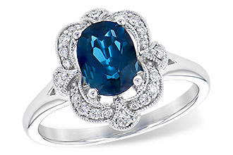 E309-15847: LDS RG 1.35 LONDON BLUE TOPAZ 1.50 TGW