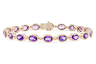 E310-02247: BRACELET 6.86 TW AMETHYST 6.90 TGW