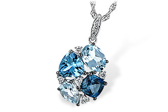 G225-46729: NECK 2.60 BLUE TOPAZ 2.70 TGW