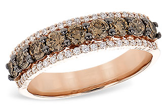 G309-16802: LDS WED RG .80 TW BROWN DIAS 1.00 TW