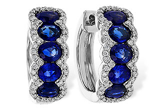 G310-98547: EARRINGS 2.32 TW SAPPHIRE 2.57 TGW