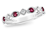 K129-11311: LDS WED RG .20 RUBY .26 TGW