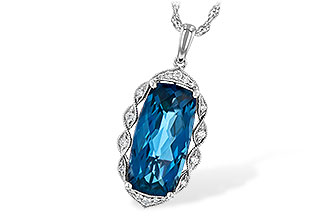K226-37638: NECK 6.70 LONDON BLUE TOPAZ 6.81 TGW