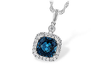 L225-46729: NECK 1.63 LONDON BLUE TOPAZ 1.80 TGW (7MM LBT)