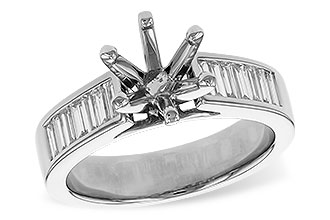 L310-91329: LDS SEMI DIA RG .50 TW BAGUETTES