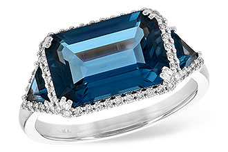 M226-38583: LDS RG 4.60 TW LONDON BLUE TOPAZ 4.82 TGW (12x8MM)